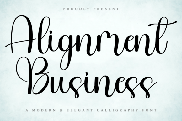 Alignment Business: A Warm, Creative Font for Web Design