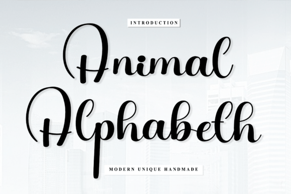 Animal Alphabeth Handwritten Font for Campaign Designers