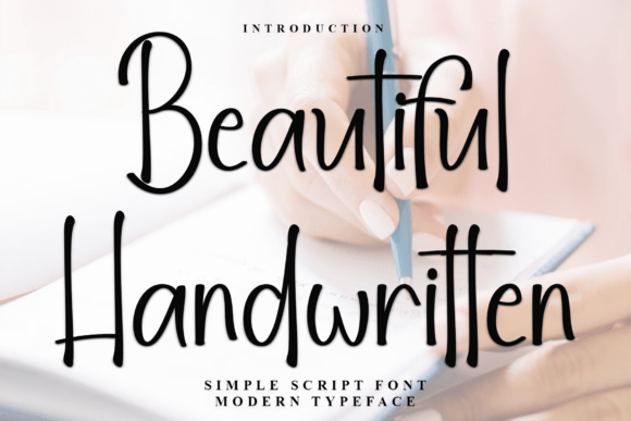 Beautiful Handwritten: A Soft Script Font for Campaigns