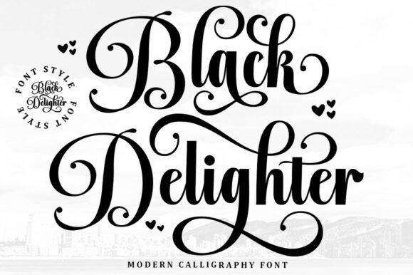 Black Delighter: A Script Font for Modern Web Projects