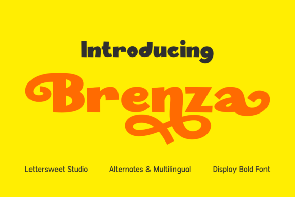 Brenza: A Playful Display Font for Confident Web Headlines