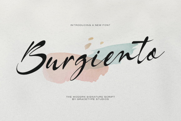 Burgiento Font: A Signature Script for Digital Brand Personality