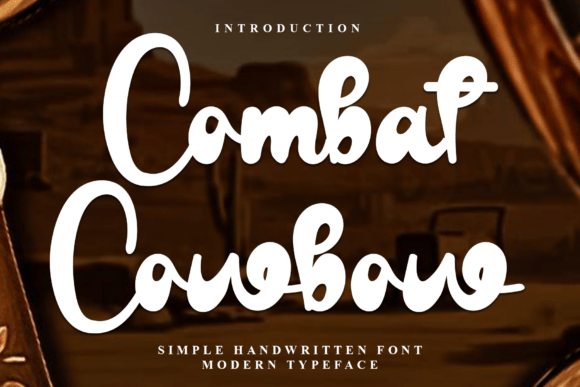 Combat Cowbow: A Friendly Font for Handmade Products