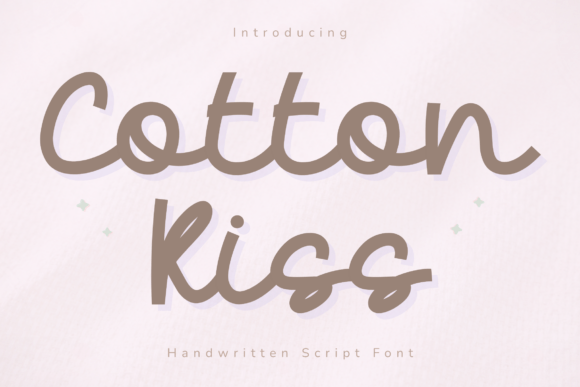 Cotton Kiss: A Soft Script Font for Editorial Design