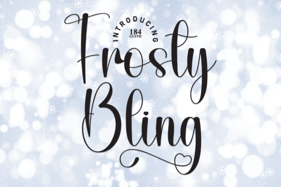 Frosty Bling: A Sparkling Script Font for Bright Web Design