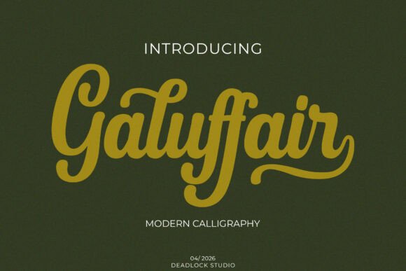 Gallufair Script: A Fluid Typeface for Modern Branding