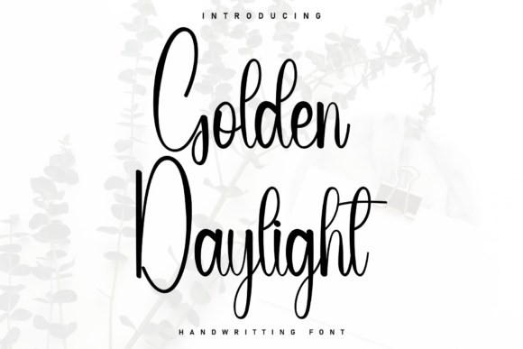 Golden Daylight: A Handwritten Font for Campaign Creators