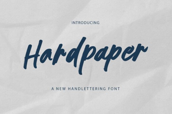 Hardpaper: The Brush-Style Typeface for Editorial Design