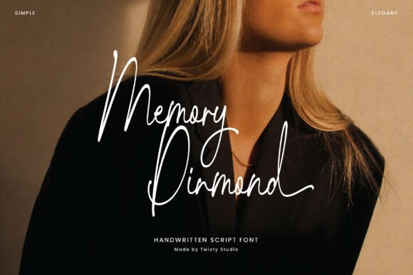 Memory Diamond: A Handwritten Script Font for Business Branding