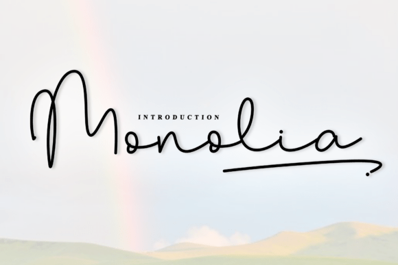 Monolia: A Sweet Handwritten Font for Editorial Design