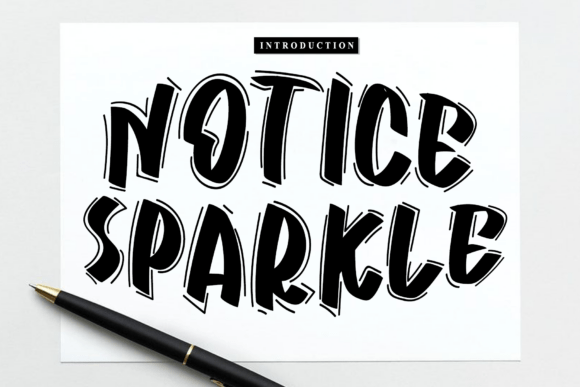 Notice Sparkle: A Handwritten Font for Brand Builders