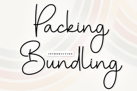 Packing Bundling: A Script Font That Feels Handmade