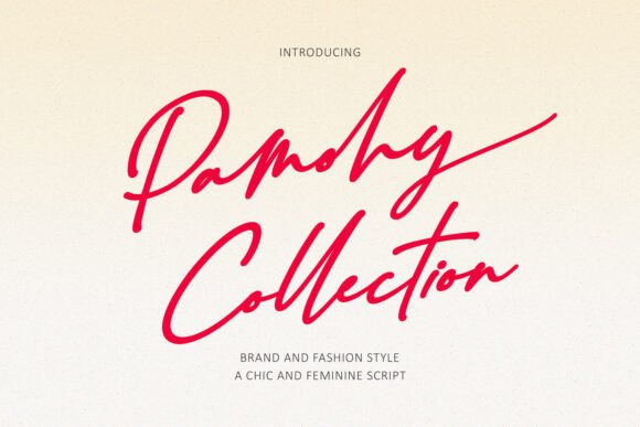 Pamohy Collection: A Charming Script for Elegant Branding
