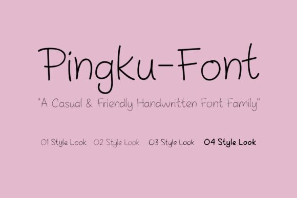 Pingku: A Friendly Handwritten Script Font for Branding