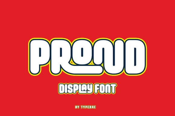 Prond: A Bold Rounded Display Font for Playful Branding