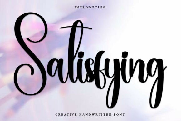 Satisfying: The Elegant Script Font for Makers