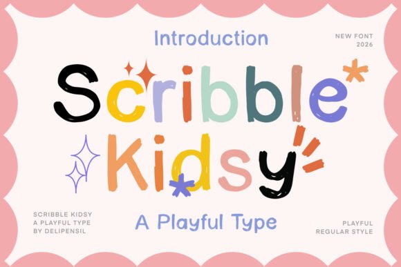 Scribble Kidsy: A Playful Font for Brand Building