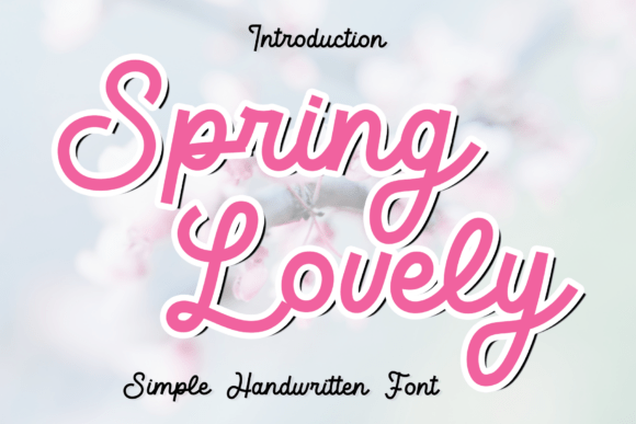 Spring Lovely: A Refined Script Font for Modern Web Design