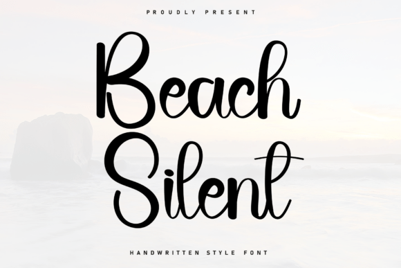 The Beach Silent Font: A Cozy Handwritten Accent for Editorial Design