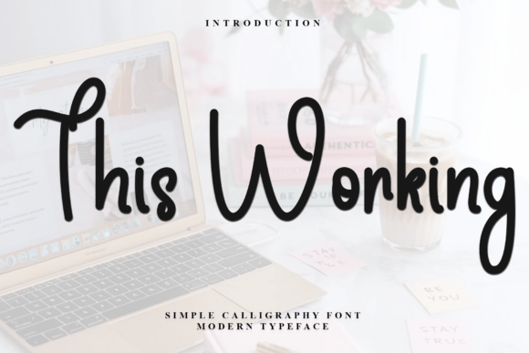 This Working: A Soft Script Font for Crafters & Sellers